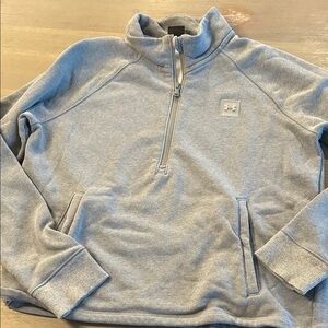 Under Armour women’s Light Gray Zip-Up Sweatshirt